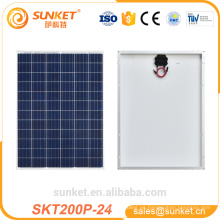 panel solar fotovoltaico de bajo costo de 200 vatios para el sistema de paneles solares fuera de la red con celdas de grado A